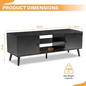 IULULU TV Stand, Mid Century Console with Storage - 1 of 4