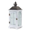Melrose Wood Lantern with Frosted Glass (Set of 2) - 2 of 3