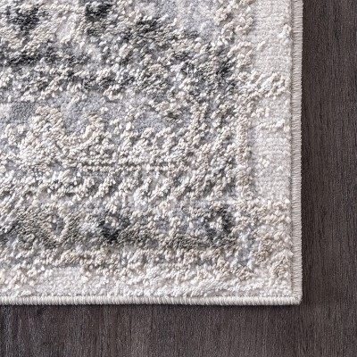 EcoChic Silver Speckled 5' Round Synthetic Area Rug