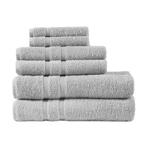 Elegant Comfort Cotton 6-Piece Towel Set, Includes 2 Washcloths, 2 Hand  Towels and 2 Bath Towels, 100% Turkish Cotton - Highly Absorbent and Super