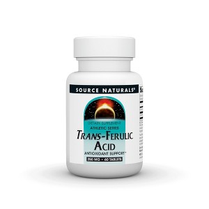 Trans-Ferulic Acid 250mg by Source Naturals, Inc.  -  60 Tablet - 1 of 3