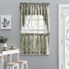 Ellis Curtain Lexington Leaf Pattern on Colored Ground Tailored Swags 56"x36" Sage - image 2 of 4