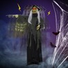 Slickblue Scary 6 FT Halloween Witch Prop with Motion Sensor, Talking Feature & Glowing LED Eyes - 2 of 4