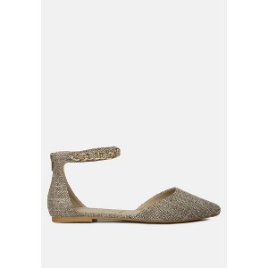 Buqisi Chain Embellished Flat Womens Sandals - 1 of 4