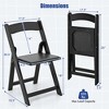 Costway Set of 4 Dining Chairs w/ Rubber Wood Legs & Padded Seat for Home Office Events - 3 of 4