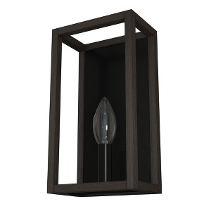Hunter Fans 6" Squire Manor Wall Light Matte Black Finish Elegant Lantern Design for Indoor Damp Rated Spaces - 1 of 1