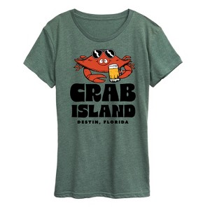 Women's - Instant Message - Crab Island Short Sleeve Graphic T-Shirt - 1 of 4