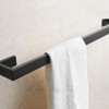Bathroom Towel Bar, 24 Inch Towel Racks for Bathroom Wall Mounted, Heavy Duty Hand Towel Holder Organizer, Modern Home Towel Rod, Matte Black - 2 of 4