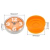 Unique Bargains Waterproof Decorative Silent Quartz Suction Cup Mini Cute Shower Clock Orange - 2 of 4