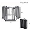 Baby Gate Extra Wide, Dog Gate For Doorways Stairs, Adjustable Safety Door With Child Proof Double Locking System,150 Inch - 4 of 4