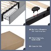 Allewie Queen Upholstered Bed Frame/4 Storage Drawers/Adjustable Headboard/Square Stitched Button Tufted/wooden Support/Easy Assembly/Light Grey - 4 of 4