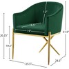 Meridian Furniture,Xavier Velvet Dining Chair - 4 of 4