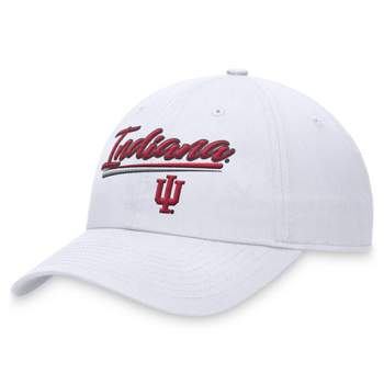 NCAA Indiana Hoosiers Unstructured Washed Cotton Twill Hat - White