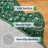 GustoWave Christmas Non Shedding Xmas Decorative Throw Rug for Living Room, Bedroom, Green - 3 of 4