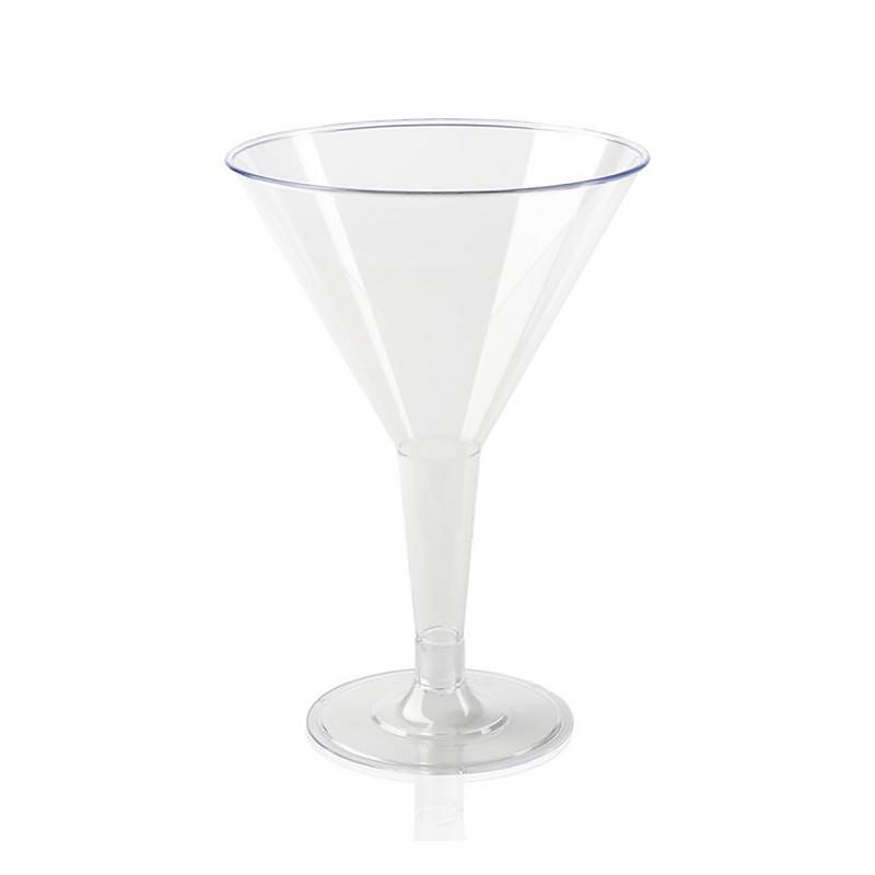 Smarty Had A Party 6 oz. Clear Plastic Martini Glasses (192 Glasses), 1 of 8