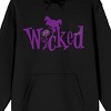 Growing Up Creepie Wicked Long Sleeve Black Adult Hooded Sweatshirt - image 2 of 3