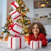 3FT Lighted Gift Box Tower, Pre-lit Stacked Present Boxes Ornament for Christmas Outdoor Indoor Decorations Lighted Holiday Displays - 4 of 4