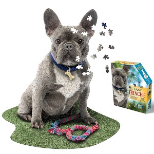 Madd Capp: I Am Frenchie - 550 Piece Puzzle - Dog Shaped Animal Jigsaw, 25 x 30" - 1 of 4