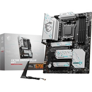 MSI X670E GAMING PLUS WIFI Gaming Desktop Motherboard - AMD X670 Chipset - Socket AM5 - 1 of 4