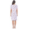 Casual Nights Women's Super Soft Yummy Nightshirt, Short Sleeve Nightgown, Night Dress with Fun Prints & Patterns - 4 of 4