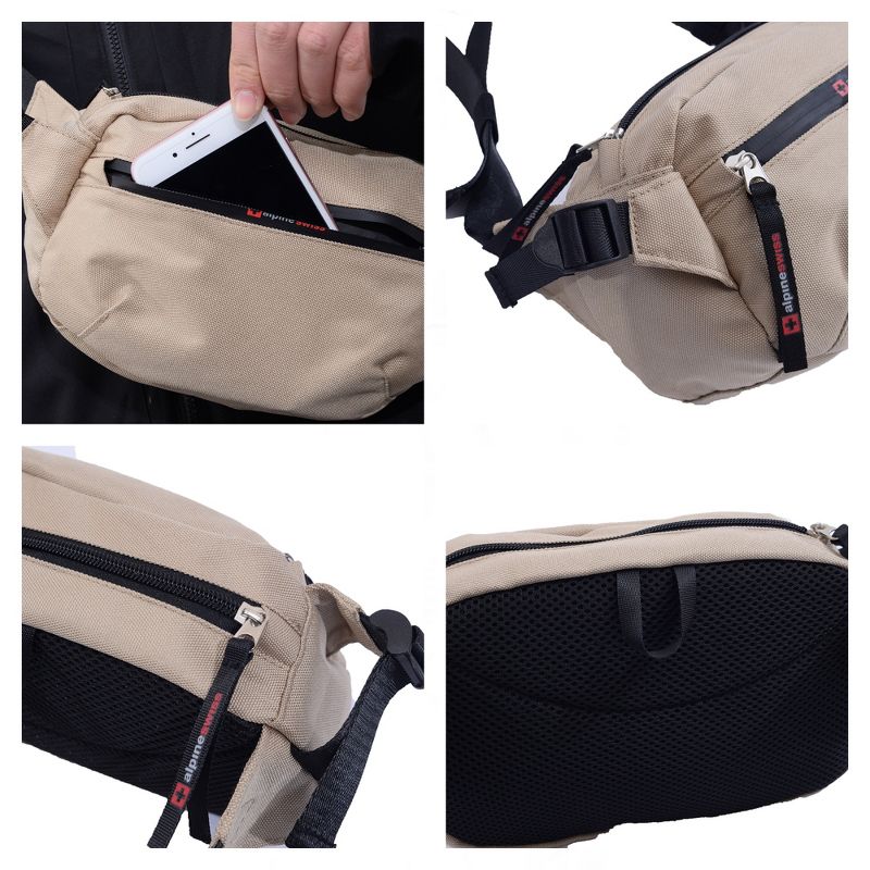 Alpine Swiss Fanny Pack Adjustable Waist Bag Sling Crossbody Chest Pack Bum Bag, 5 of 8