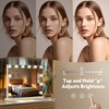 Vanity Mirror with Lights, Dimmable 3-Color LED Hollywood Makeup Mirror for Desk and Wall, Plug-in and USB Charger Included - 2 of 4