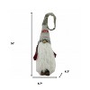 HomeRoots Red and Grey Winter Gnome with Snowflakes - 3 of 4
