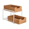Seville Classics 2-Tier Premium Bamboo Sliding Storage Organizer Baskets - 4 of 4