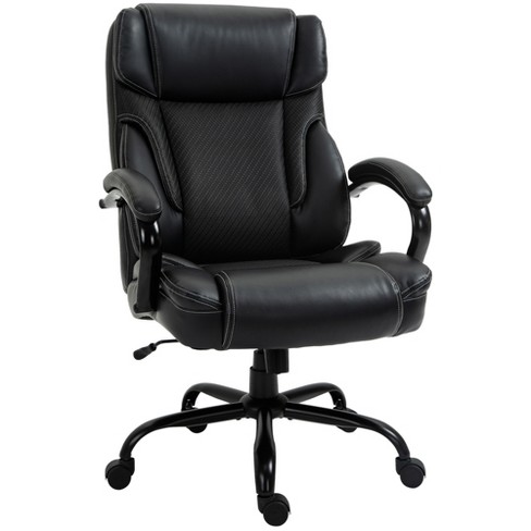 Big & Tall 400lb PU Leather Massage Office Chair-Black