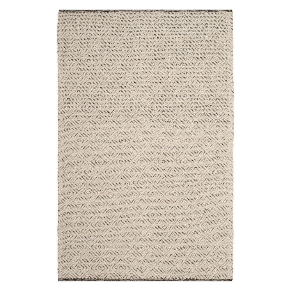 3'x5' Geometric Woven Accent Rug Ivory/Light Gray - Safavieh