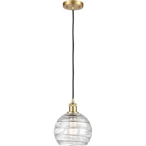 Ballston - 1 Light Athens Deco Swirl Mini Pendant In IndustrialStyle-10 Inches Tall and 8 Inches Wide - 1 of 1