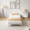 6 Inch Metal Platform Twin Bed Frame, Heavy Duty Low Profile Bed Frame No Box Spring Needed, Mattress Foundation with Steel Slats Support - 2 of 4