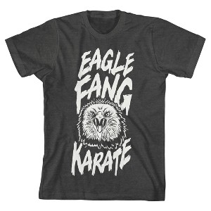 Cobra Kai Eagle Fang Karate Youth Boy's Charcoal Heather T-Shirt - 1 of 3
