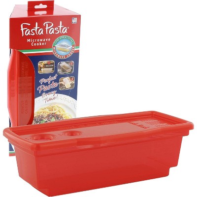 Fasta Pasta Plastic Pasta Cooker | up to 4 Servings | No Mess, Sticking or Waiting For Boil | Perfect Al Dente Pasta Every Time - Great Christmas Gift