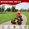 12V Kids Ride On ATV, 3 Wheeler Motorcycle, Rechargeable Battery-Powered ATV Toy Car with Music - 3 of 4