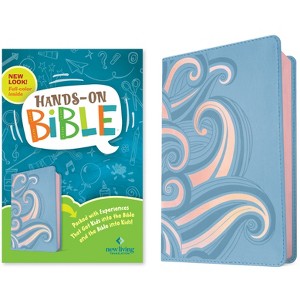 NLT Hands-On Bible, Third Edition (Leatherlike, Periwinkle Pink Waves) - (Leather Bound) - 1 of 1