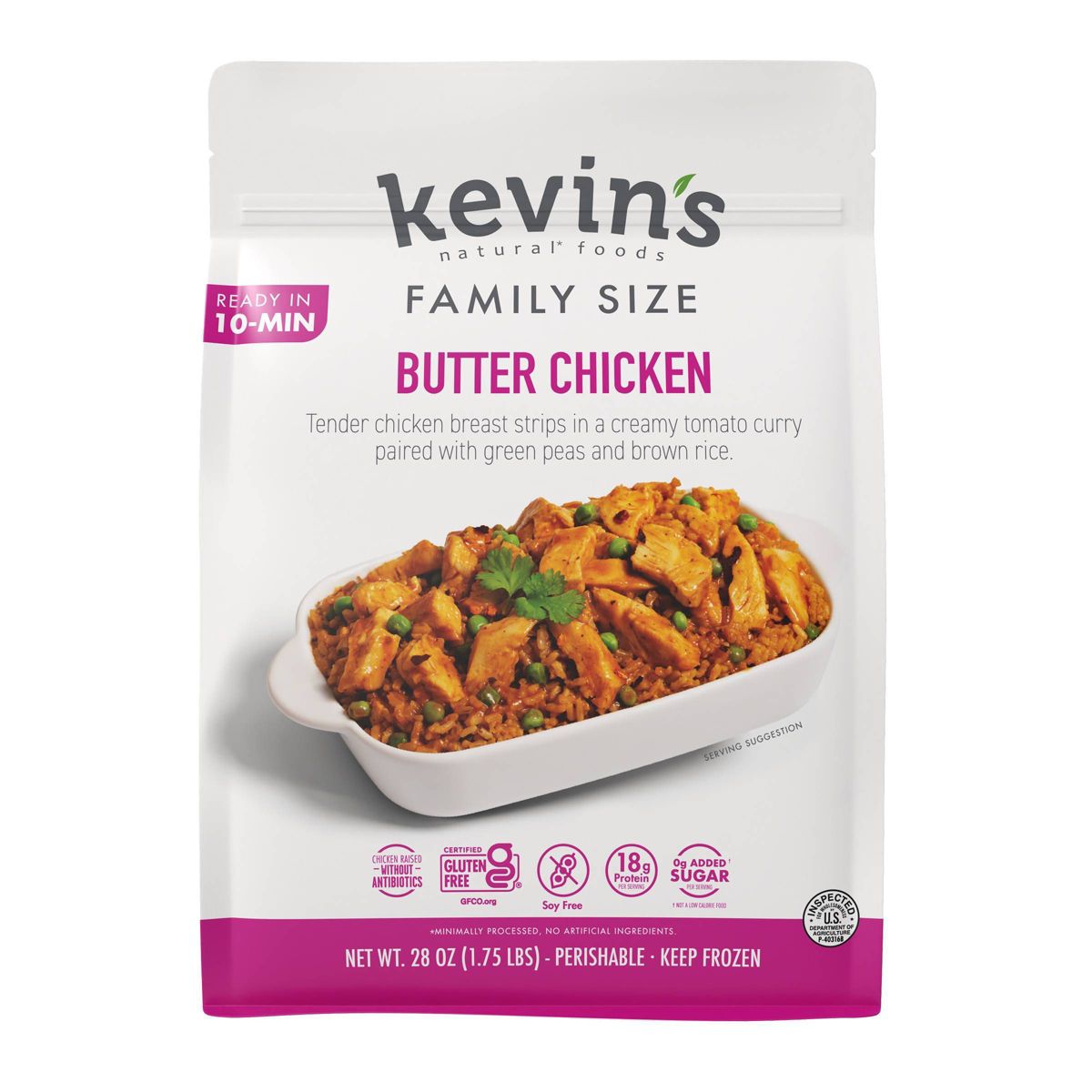 kevin's foods Gluten Free Size Butter Chicken - 28oz