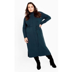 Avenue Women's Plus Size Hannah Sweater Dress - 1 of 4