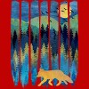 Men's Design By Humans Fox Forest Night By Maryedenoa Tank Top - 2 of 3