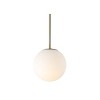7.75" Metal/Glass Bleecker Globe Pendant (Includes LED Light Bulb) - JONATHAN Y - image 2 of 4