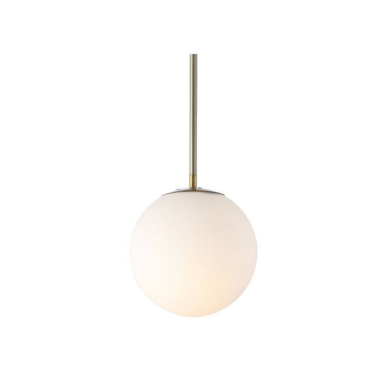 7.75" Metal/Glass Bleecker Globe Pendant (Includes LED Light Bulb) - JONATHAN Y, 3 of 10