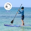 Costway 11’ Inflatable Stand Up Paddle Board SUP W/Carrying Bag Aluminum Paddle Navy - 3 of 4
