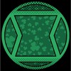 Boy's Marvel Black Widow St. Patrick's Day Clover Black Widow Logo T-Shirt - 2 of 4