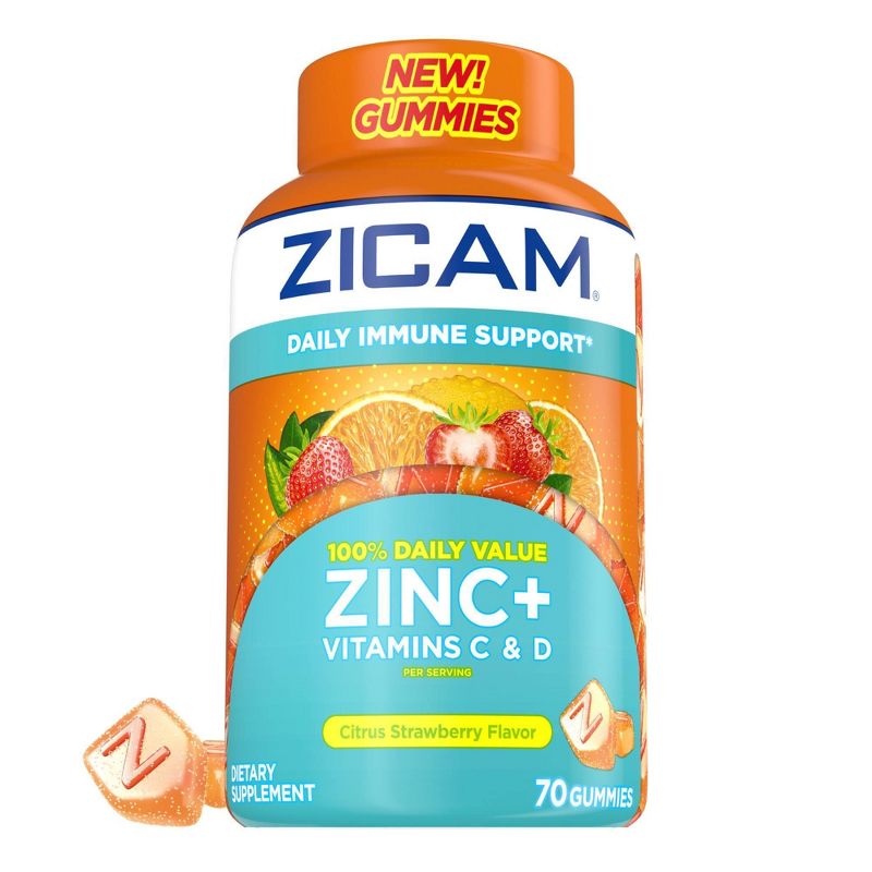 Zicam Daily Immune Support Gummies - 70ct, 1 of 6