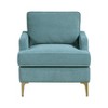 NicBex 1pc Accent Chair Chenille Upholstery Metal Legs Lounge Chair Reading Chair Comfy Chair Arm Chair Furniture for Living Room - 3 of 4