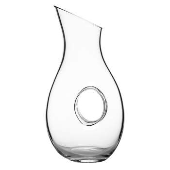 Edge Glass Water Pitcher with Spout – Elegant Serving Carafe for