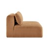 Meridian Furniture,Shaggy Corduroy Performance Fabric Armless Chair - 3 of 4