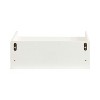 Kate and Laurel Kitt Floating Shelf Side Table, 18x12x7, White - 4 of 4