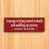 Slickblue Western Style Courage Quote Sign, 3.5x10 Rustic Pine Wall Décor, Multiple Colors - 3 of 3