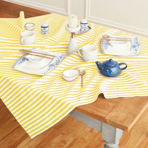 Solino Home Stripe Table Throw, 52 x 52 Inches | Amalfi - 1 of 4